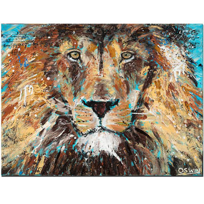 Lion painting  - wild life painting - wild cats - Lions with hidden treasures